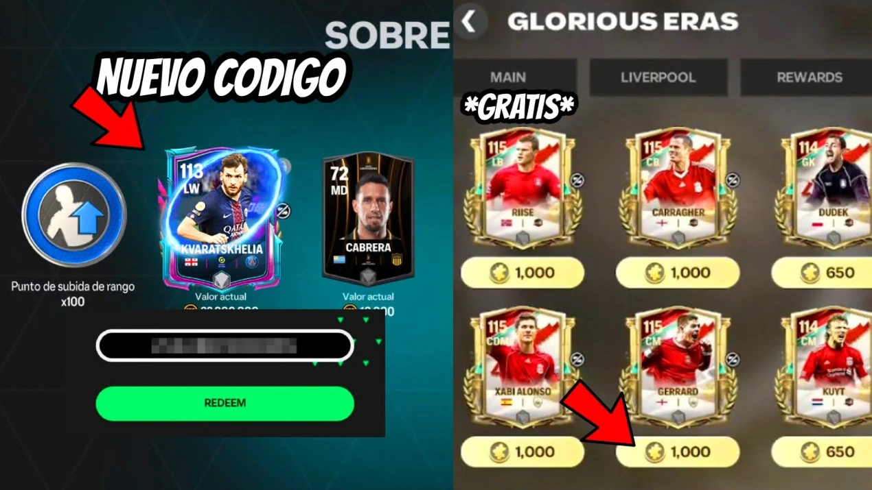 Codigo FC Mobile