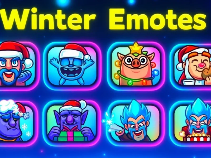 Emotes navideños de Clash Royale