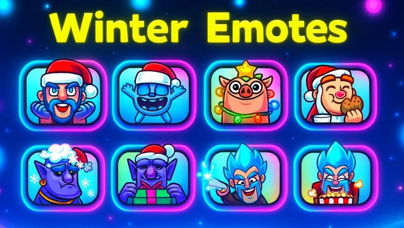 Emotes navideños de Clash Royale